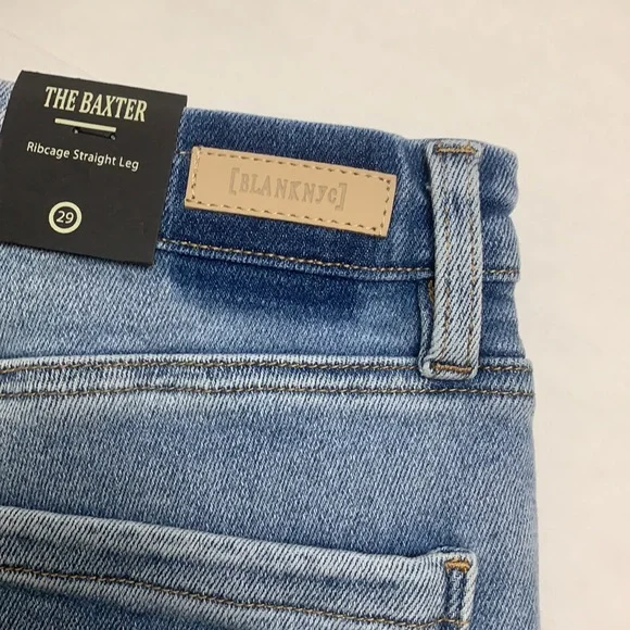 Blank NYC The Baxter Ribcage Straight Leg Raw Hem Jeans - Picture 10 of 12